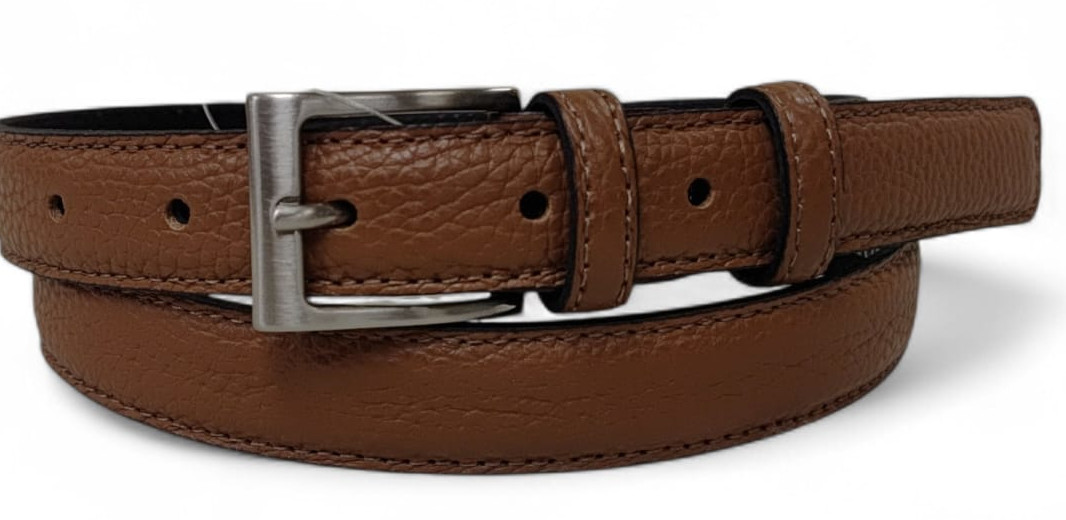 CINTURA IN PELLE 025/PELLE/CERVO/ MARRONE 50667