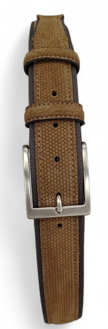 CINTURE IN PELLE 040/TELA/CAMOSCIO/ MARRONE 53054
