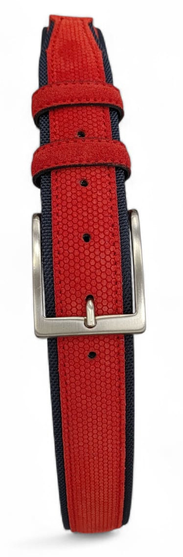 CINTURE IN PELLE 040/TELA/CAMOSCIO/ ROSSO 53054