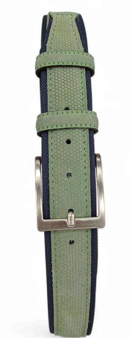 CINTURE IN PELLE 040/TELA/CAMOSCIO/ VERDE CHIARO 53054