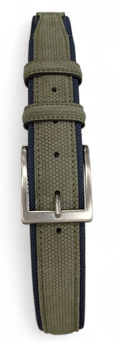 CINTURE IN PELLE 040/TELA/CAMOSCIO/ VERDE SCURO 53054