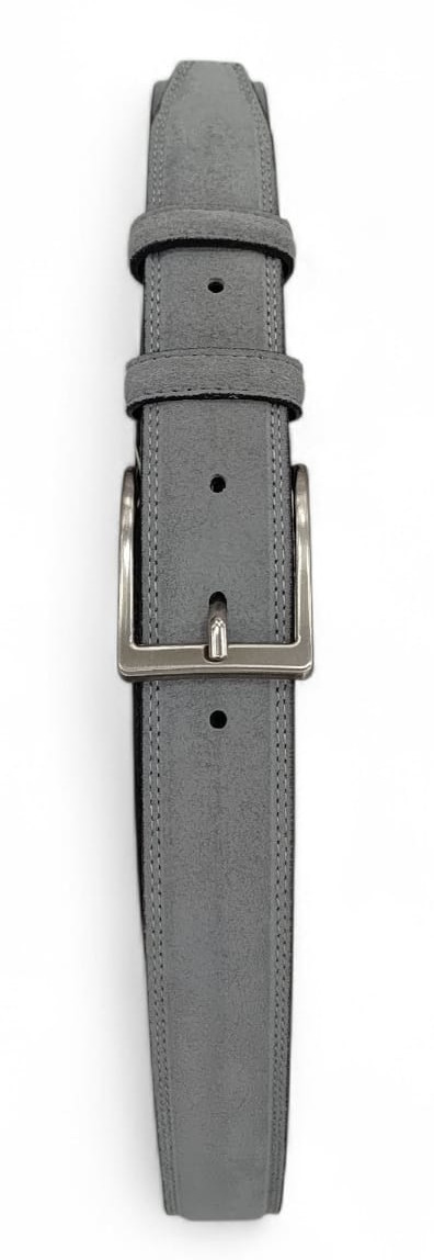 CINTURE IN PELLE 035/047/CAMOSCIO/ GRIGIO 53054