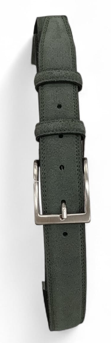 CINTURE IN PELLE 035/047/CAMOSCIO/ VERDE 53054