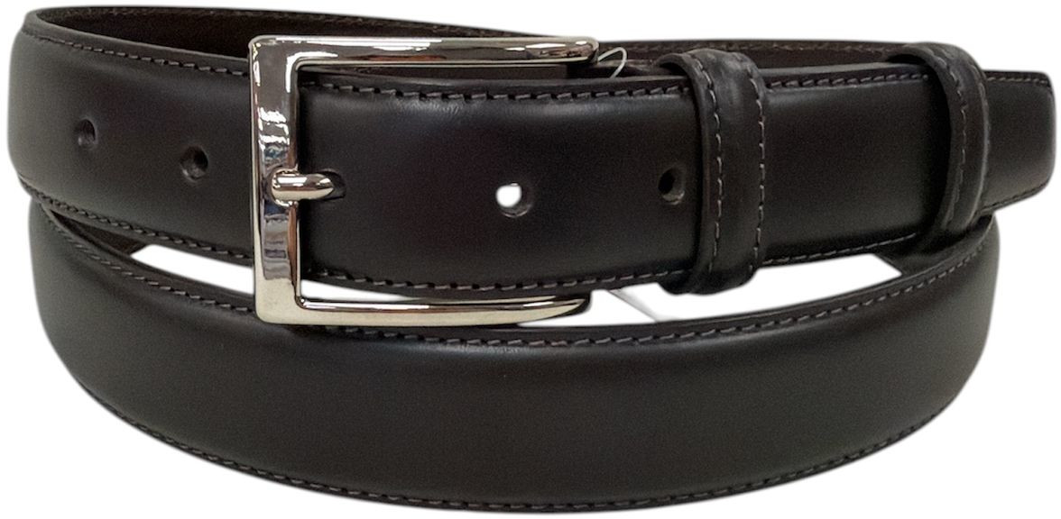 CINTURA IN PELLE 035/CLASSICO/PELLE/0103/ MORO 53054