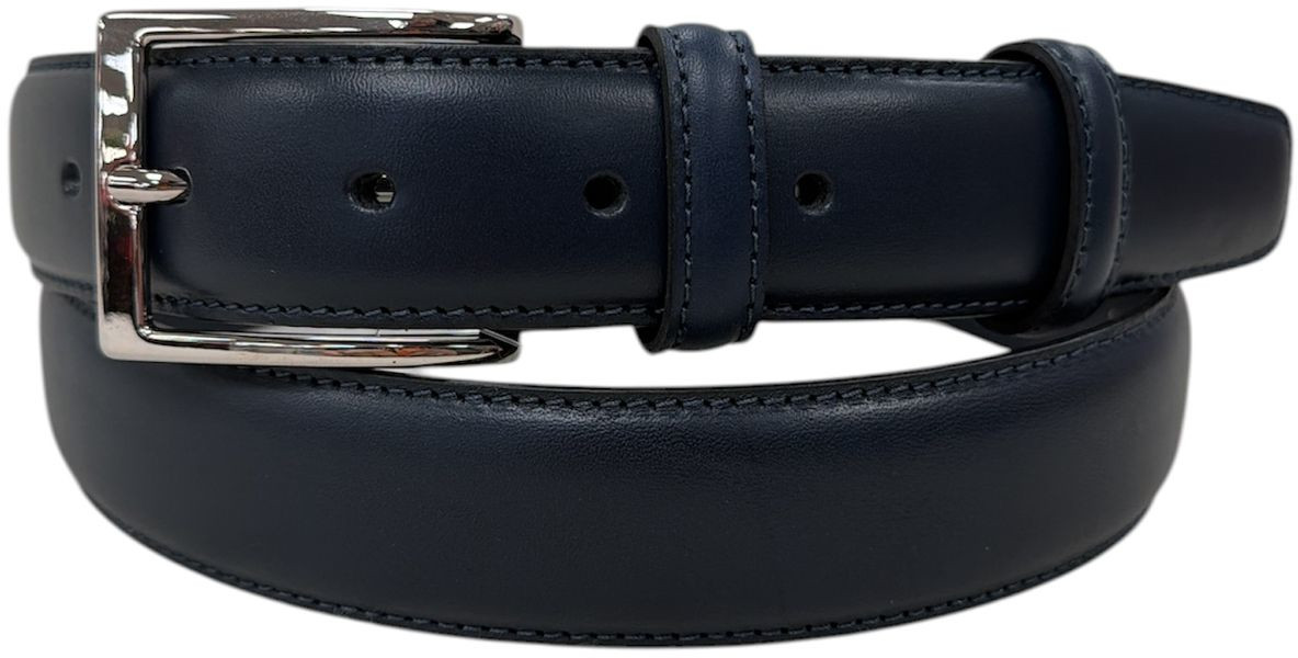 CINTURA IN PELLE 035/CLASSICO/PELLE/0103/ NAVY 53054