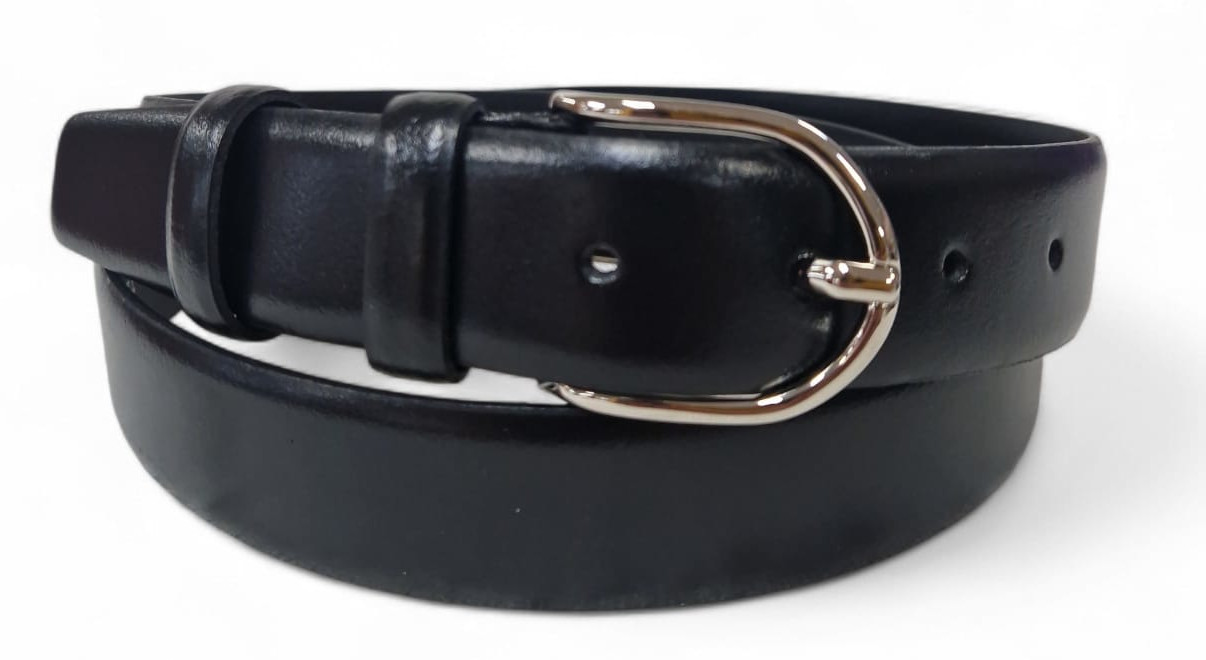 CINTURA IN PELLE 035/BOX/SALDATO/0215/53054 CLASSICO NERO