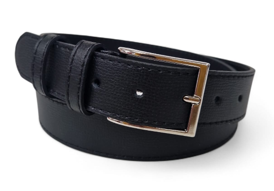 CINTURA IN PELLE CLASSICO 035/PELLE/ASSORTITA/40845 NERO