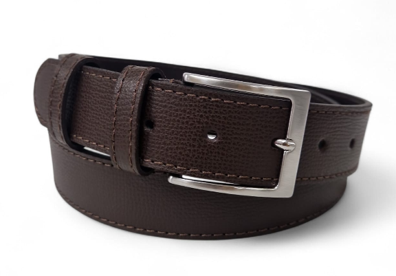CINTURA IN PELLE CLASSICO 035/PELLE/ASSORTITA/40845 MORO