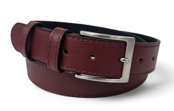 CINTURA IN PELLE CLASSICO 035/PELLE/ASSORTITA/40845 BORDEAUX