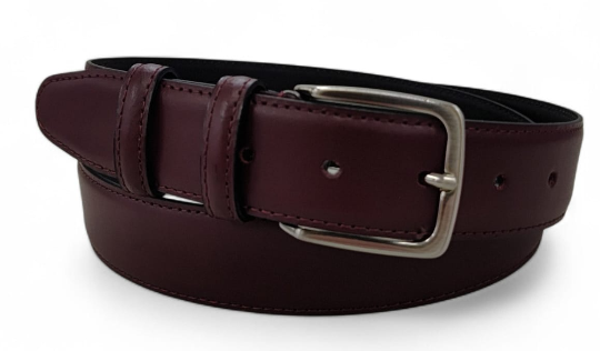CINTURA IN PELLE 035/BOX/OPACO/0320/53054 CLASSICO BORDEAUX