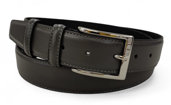 CINTURA IN PELLE 035/BOX/OPACO/0320/53054 CLASSICO GRIGIO