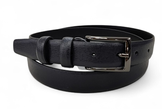 CINTURA IN PELLE 030/SAFFIANO/0298/53054 CLASSICO BLU