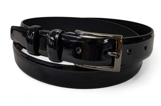 CINTURA IN PELLE 030/VERNICE/0295/53054 CLASSICO BLU