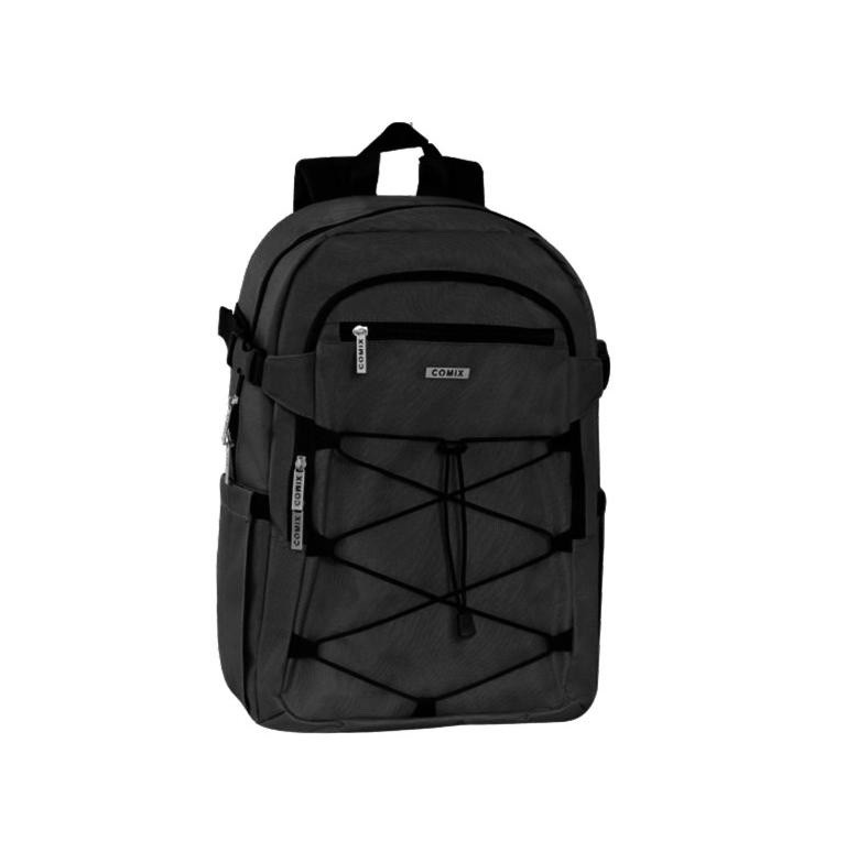 ZAINO ORGANIZZATO ROPE MONOCOLORE NERO COMIX 76116NE 31x46cm 41349
