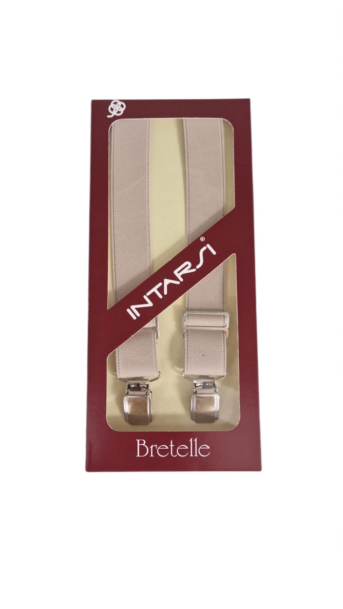 BRETELLE ELASTICHE CLASSICO 27/120/UNITO/ASS/1061 BEIGE