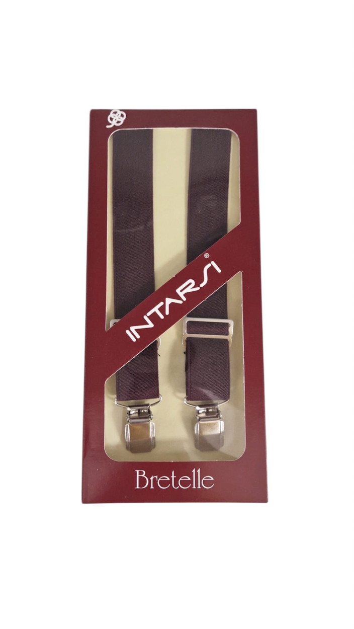 BRETELLE ELASTICHE CLASSICO 27/120/UNITO/ASS/1061 BORDEAUX