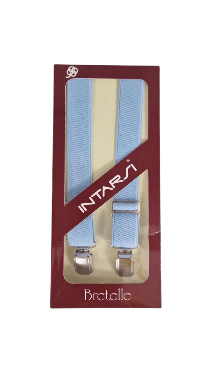 BRETELLE ELASTICHE CLASSICO 27/120/UNITO/ASS/1061 CELESTE