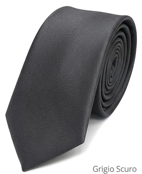 CRAVATTE JAQUARD/OPERATO CLASSICO (CRAVATTA RASO N°8) GRIGIO SCURO 41061