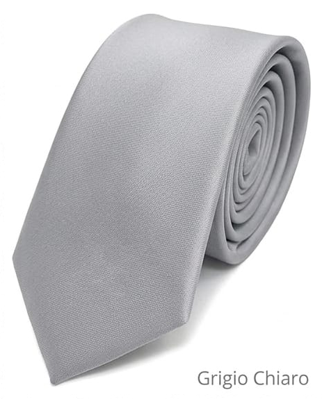 CRAVATTE JAQUARD/OPERATO CLASSICO (CRAVATTA RASO N°5) GRIGIO CHIARO 41061