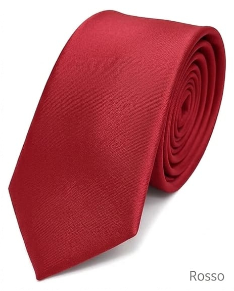 CRAVATTE JAQUARD/OPERATO CLASSICO (CRAVATTA RASO N°5) ROSSO 41061