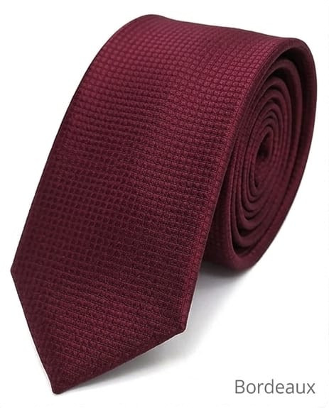 CRAVATTE JAQUARD/OPERATO CLASSICO (DIAMANTINO N°8) BORDEAUX 41061