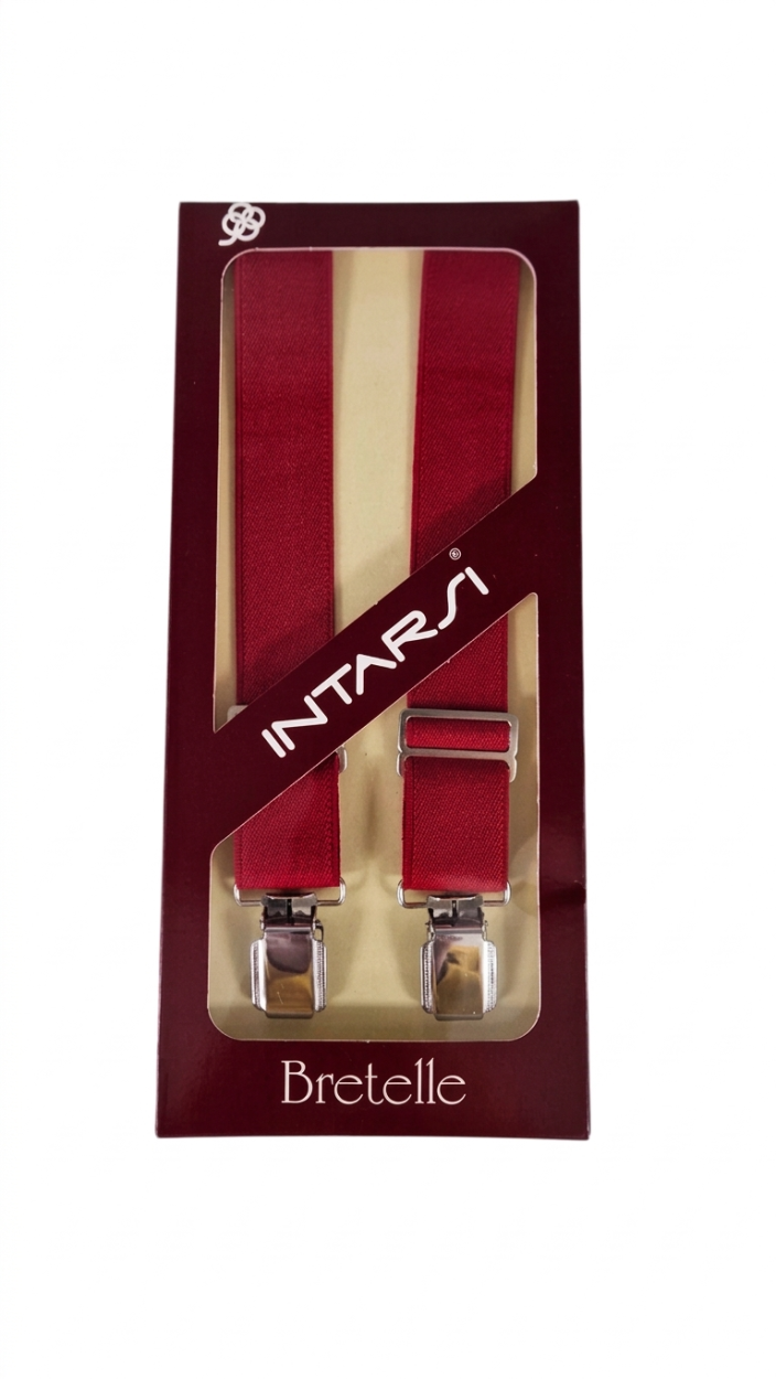 BRETELLE ELASTICHE CLASSICO 27/120/UNITO/ASS/1061 ROSSO