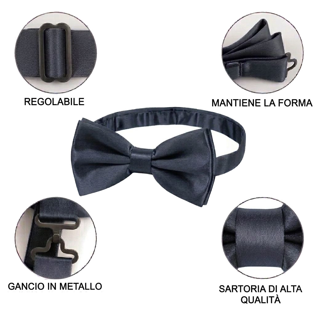 PAPILLON CLASSICO UOMO UNITO GRIGIO SCURO 41061