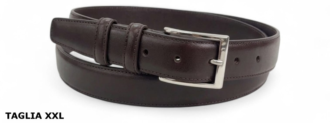 CINTURA IN PELLE CLASSICO 035/PANCIONE XXL 0103 NERO 53054