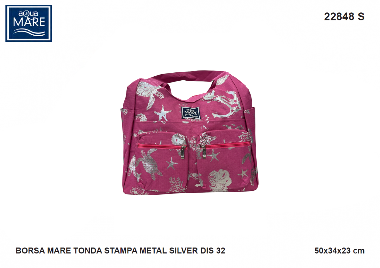 BORSA MARE RIB STOP TONDA FANTASIA MARINA 22848 S FUXIA 40351