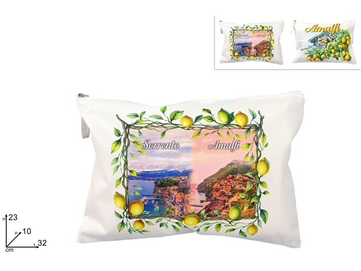 BUSTINA BEAUTY 32x23cm POLIESTERE AMALFI CON SCENARIO 697962 40842