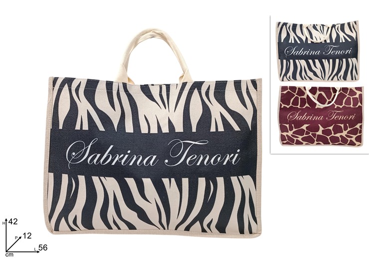 BORSA MARE 56x42cm JUTA ST FANTASIA 697252 40842