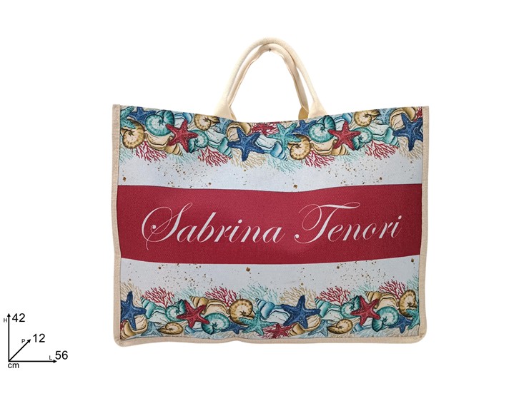 BORSA MARE 56x42cm JUTA ST FANTASIA MARINA 697146 40842