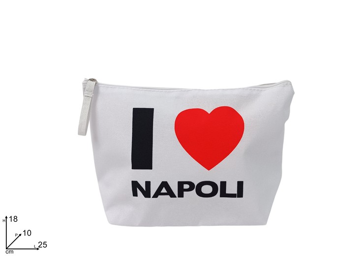 BUSTINA BEAUTY POLIESTERE BIANCA CON SCRITTA I LOVE YOU NAPOLI 697016 40842