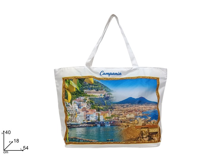 BORSA MARE BIANCA CAMPANIA CON SCENARIO 695623 40842