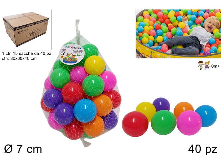 SACCA PALLONE 7cm 40pz 609118 40842
