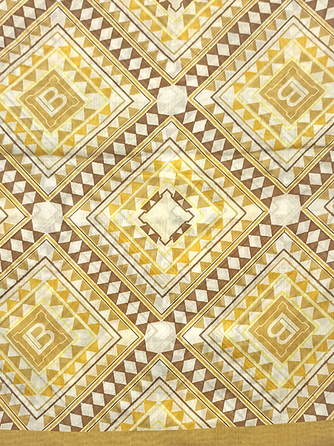 LB24S201-58 SCIARPA MOSAICO SENAPE 80x180cm 55392