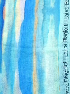 LB24S217-14 SCIARPA RIGHE BLU 70x180cm 55392