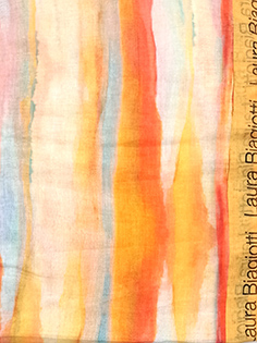 LB24S217-06 SCIARPA RIGHE ARANCIO 70x180cm 55392