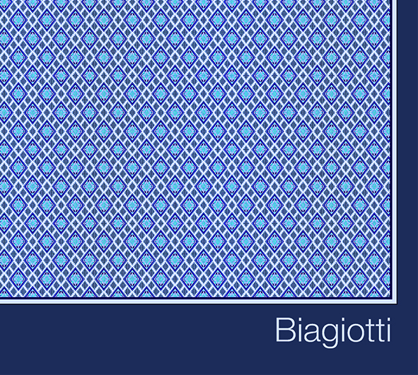 LB23S248-14 SCIARPA MICRO ROMBI BLU 70x180cm 55392