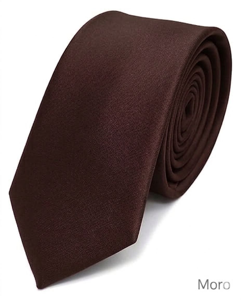 CRAVATTE JAQUARD/OPERATO CLASSICO (CRAVATTA RASO N°8) MORO 41061