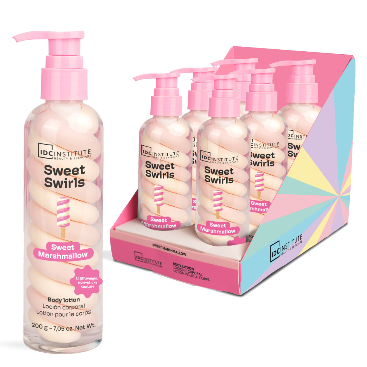 IDC INSTITUTE SWEET SWIRLS MARSHMALLOW BODY LOTION 90485 52555