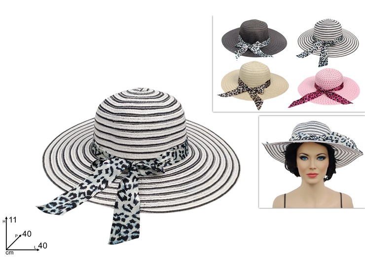 CAPPELLO PAGLIETTA DONNA CON FIOCCO 383896 40842