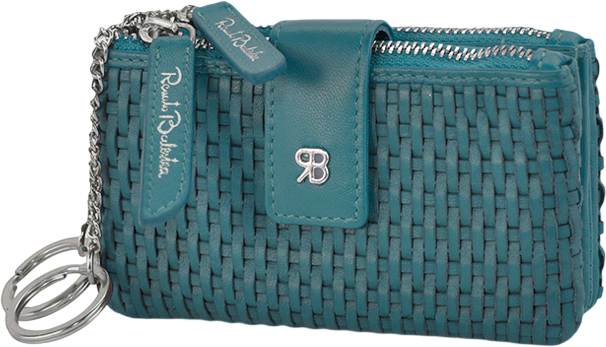 3044/IBIS AQ PORTAFOGLI PELLE ACQUAMARINA 12x7x3,5cm 41233