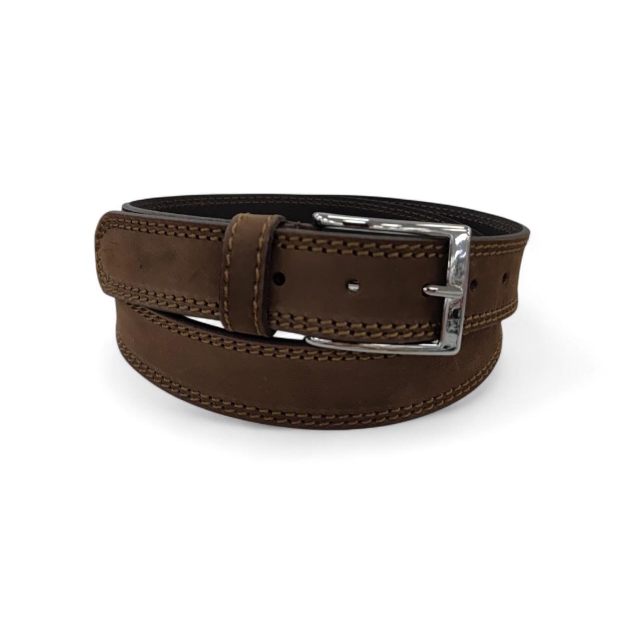 CINTURA IN PELLE 035/CUOIO/ASSORTITO MORO 40845