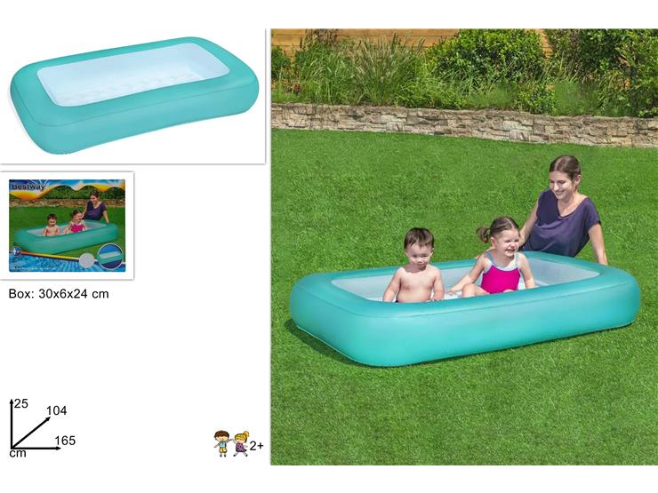 PISCINA AQUABABE CON FONDO GONFIABILE 323236 40842