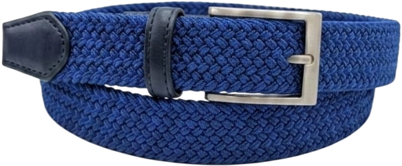 CINTURA IN PELLE 035 ELASTICO 0370 BLU 53054