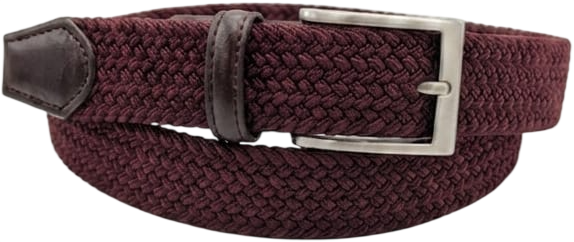CINTURA IN PELLE 035 ELASTICO 0370 BORDEAUX 53054