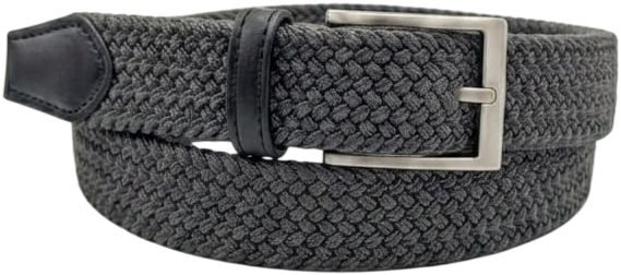 CINTURA IN PELLE 035 ELASTICO 0370 GRIGIO SCURO 53054