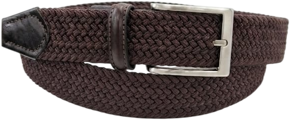 CINTURA IN PELLE 035 ELASTICO 0370 MORO 53054