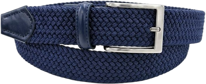 CINTURA IN PELLE 035 ELASTICO 0370 NAVY 53054